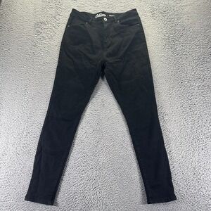 California Vintage Jeans Womens 13 Black Cotton Denim Skinny Stretch Dark Wash